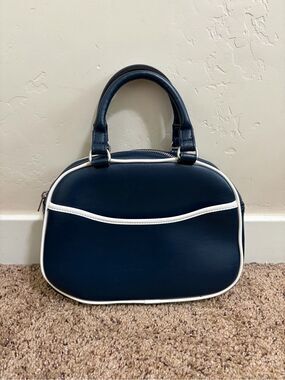 John Galt Navy Blue Top Handle Purse, Pacsun